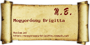 Mogyoróssy Brigitta névjegykártya