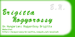 brigitta mogyorossy business card